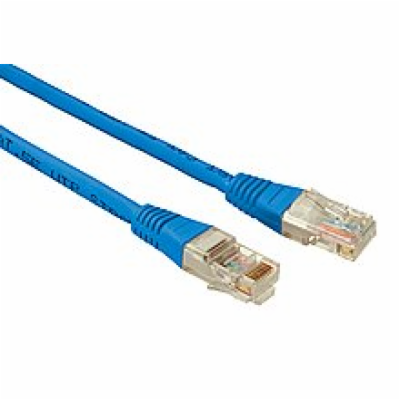 SOLARIX patch kabel CAT5E UTP PVC 0,5m modrý non-snag proof
