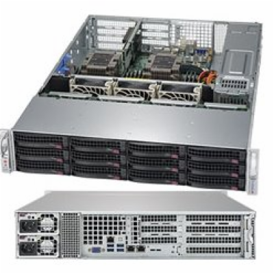 SUPERMICRO 2U server 2x LGA3647, iC621, 12x DDR4 ECC R, 8...