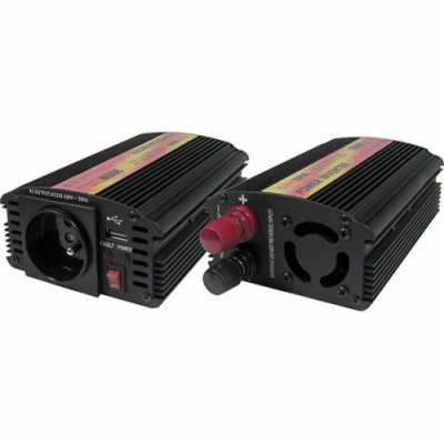 Měnič napětí Carspa CAR300U-12 12V/230V+USB 300W, modifik...