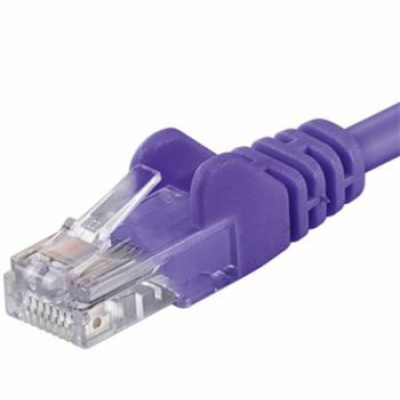 PREMIUMCORD Patch kabel UTP RJ45-RJ45 CAT5e 0.5m fialová