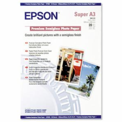 EPSON fotopapír C13S041328/ A3+/ Premium Semigloss Photo ...