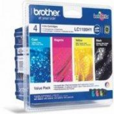 Brother LC-1100HY sada inkoustů - black, magenta, yellow,...