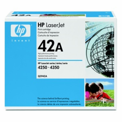 HP černý toner, Q5942A , LJ 4250/4350 originál