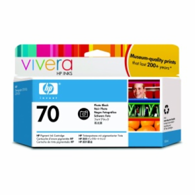 HP Ink Cartridge No. 70/Photo Black/130ml