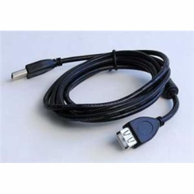 GEMBIRD Kabel USB 2.0 A-A prodlužovací 1,8m Premium (čern...