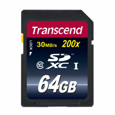 Transcend 64GB SDXC (Class 10) UHS-I 200x (Premium) paměť...