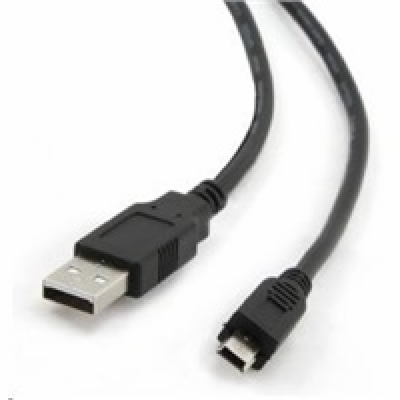 GEMBIRD Kabel USB 2.0 A-Mini B (5pin) propojovací, zlacen...