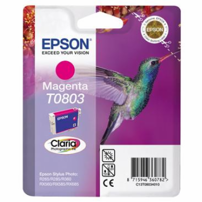 EPSON cartridge T0803 magenta (kolibřík)