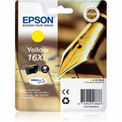 Epson Singlepack Yellow 16XL DURABrite Ultra Ink