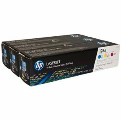 HP CF341A - originální HP 126A CMY 3-pack LJ Toner Cart, ...