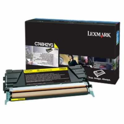 LEXMARK C748 10K toner cartridge yellow high capacity 10....