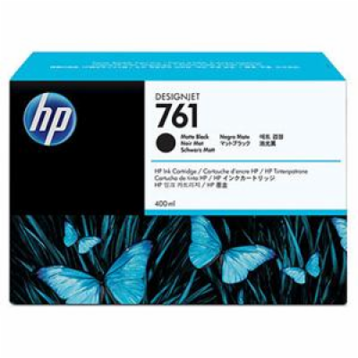 HP 761 Matná Černá inkoustová kazeta DesignJet, 400 ml