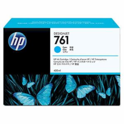 HP 761 Azurová inkoustová kazeta DesignJet, 400 ml