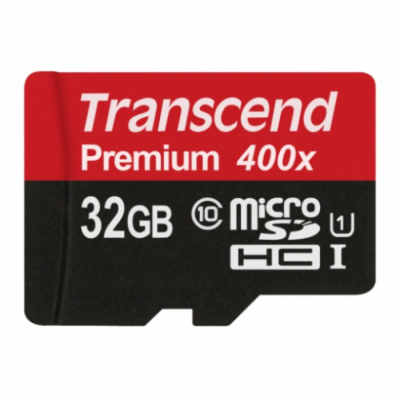 TRANSCEND MicroSDHC karta 32GB Premium, Class 10 UHS-I 30...