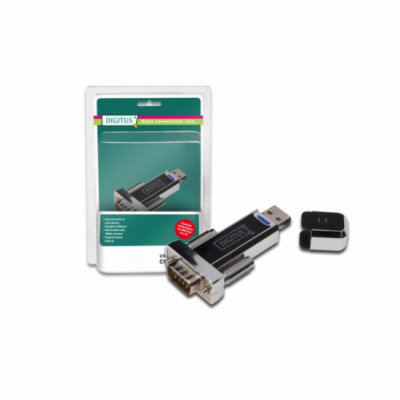 DIGITUS Converter USB1.1 to Serial incl. USB A/M USB A/F ...