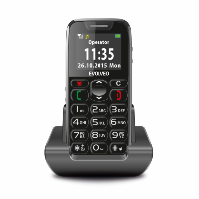 EVOLVEO EasyPhone, mobilní telefon pro seniory s nabíjecí...