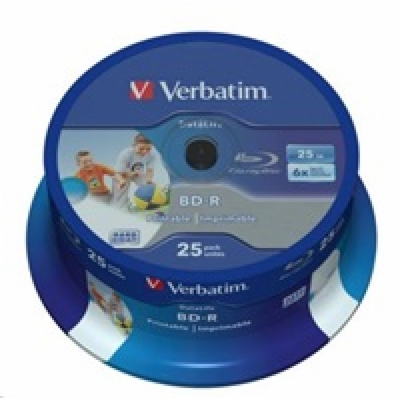 VERBATIM BD-R SL Datalife HTL (25-pack)Blu-Ray/Spindle/6x...
