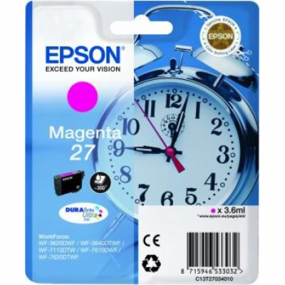 Epson Singlepack Magenta 27 DURABrite Ultra Ink
