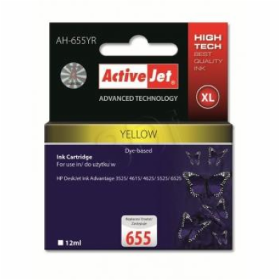 ActiveJet inkoust HP 655 CZ112AE Premium Yellow 12 ml    ...