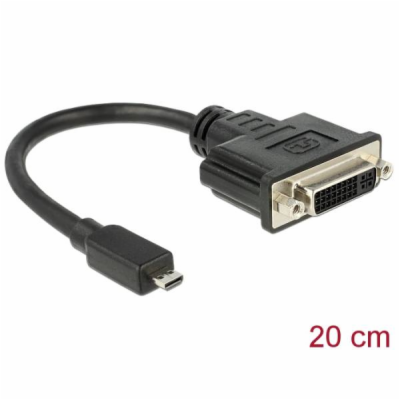 Delock Adapter HDMI Micro-D Stecker > DVI 24+5 samice 20 cm