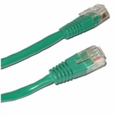 Patch kabel Cat5E, UTP - 0,25m, zelený
