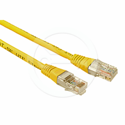 SOLARIX patch kabel CAT5E UTP PVC 1m žlutý