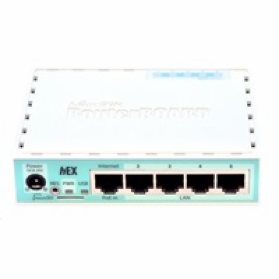 MikroTik RouterBOARD hEX, 880MHz dual-core CPU, 256MB RAM...