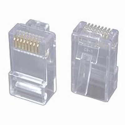 SOLARIX KRJ45/5SLD-100 Modular plug 8P8C RJ45 CAT5e Unshi...