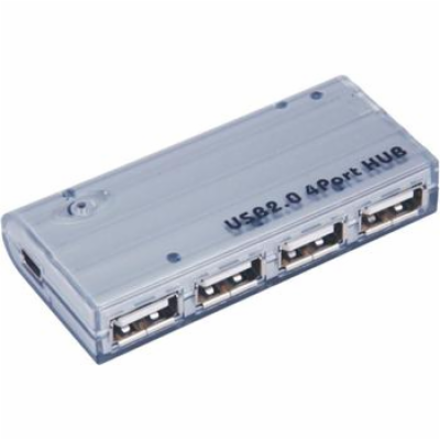 PremiumCord USB 2.0 HUB 4-portový s napájecím adaptérem 5...