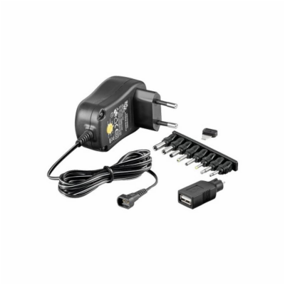 TECHLY 301931 Universal power adapter 3-12V 1A 12W with 7...