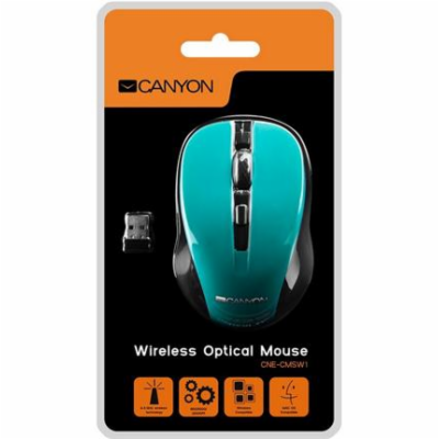 CANYON myš optická bezdrátová CMSW1, nastavitelné rozliše...