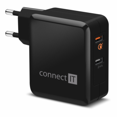 CONNECT IT QUICK CHARGE 3.0 nabíjecí adaptér 2x USB (3,4A...