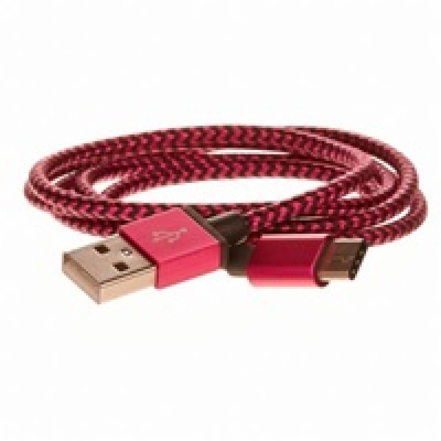 CELLFISH pletený datový kabel z nylonového vlákna, USB-C,...
