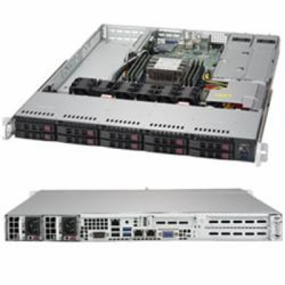 SUPERMICRO 1U server 1x LGA3647, C622, 6x DDR4 ECC, 10x 2...