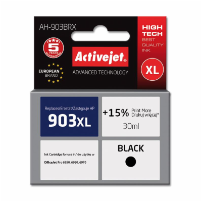 ActiveJet inkoust HP 903XL T6M15AE regenerated AH-903BRX ...