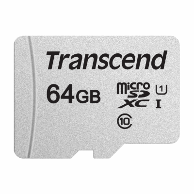 Transcend 64GB microSDXC 300S UHS-I U1 (Class 10) paměťov...