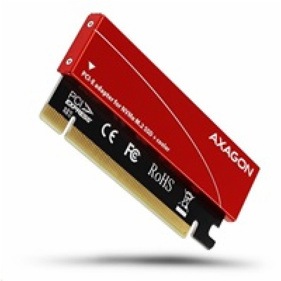 AXAGON PCEM2-S, PCIe x16 - M.2 NVMe M-key slot adaptér, k...