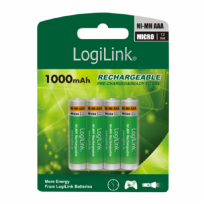 LOGILINK LR03RB4 LOGILINK - Nabíjecí Baterie AAA Ni-MH, M...