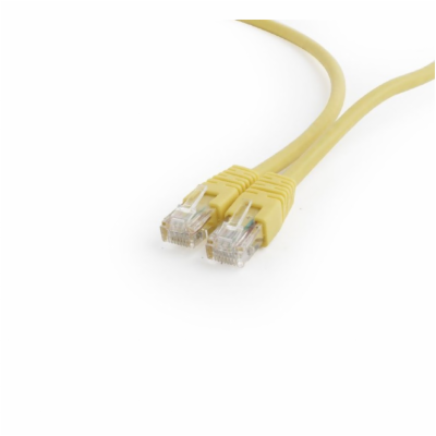 Gembird patch kabel Cat6 UTP, 0.25 m, žlutý
