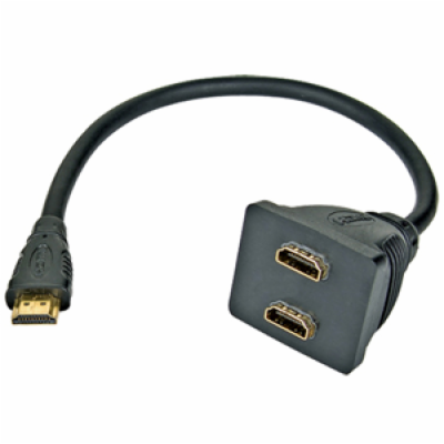 PREMIUMCORD Adaptér HDMI M - 2x F (rozdvojka, 1.3)