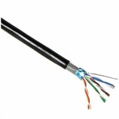 PLANET kabel FTP, drát, 4pár, Cat 5e, PE+PE venkovní dvou...