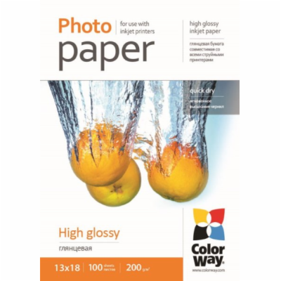 COLORWAY fotopapír/ high glossy 200g/m2, 13x18 / 100 kusů