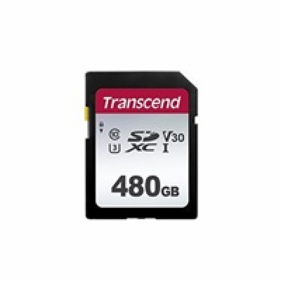 Transcend 512GB SDXC 300S (Class 10) UHS-I U3 V30 paměťov...