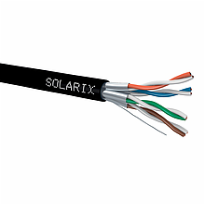 Instalační kabel Solarix CAT6A STP PE Fca 500m/cívka venk...
