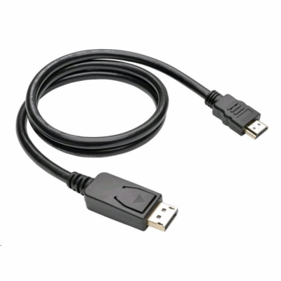 C-TECH CB-DP-HDMI-10 kabel DisplayPort/HDMI, 1m, černý