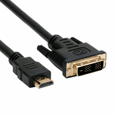 C-Tech CB-HDMI-DVI-18 Kabel HDMI-DVI, M/M, 1,8m kabel
