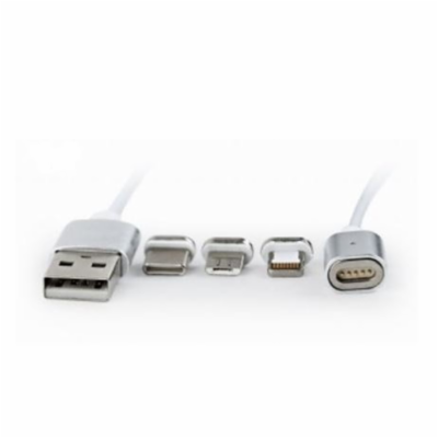 GEMBIRD CC-USB2-AMLM31-1M Magnetic USB charging combo 3-i...