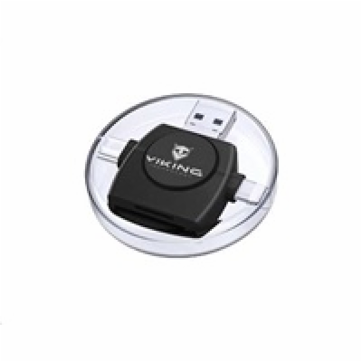 Viking OTG čtečka paměťových karet SD a Micro SD 4v1 s ko...
