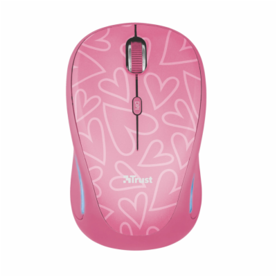 Trust Yvi FX Wireless Mouse 22336 myš - pink