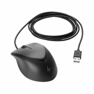 HP USB Drátová myš se čtečkou otisku prstů - černá Kabelo...
